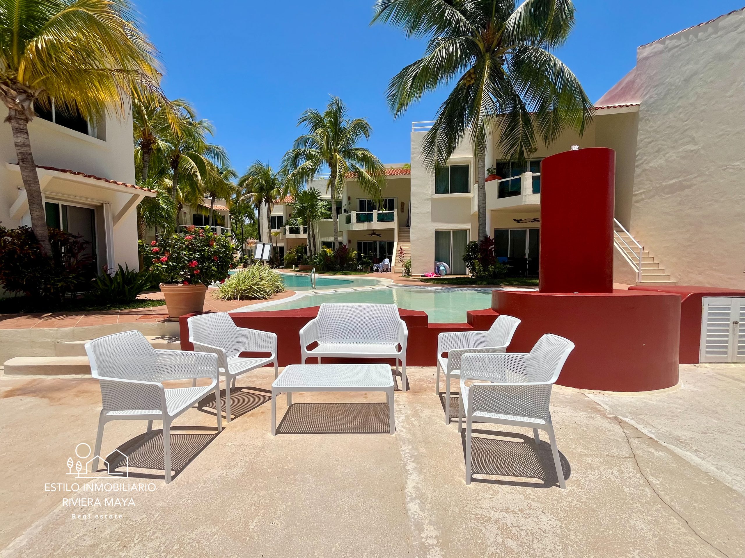 Departamento en renta con acceso al canal en Puerto Aventuras